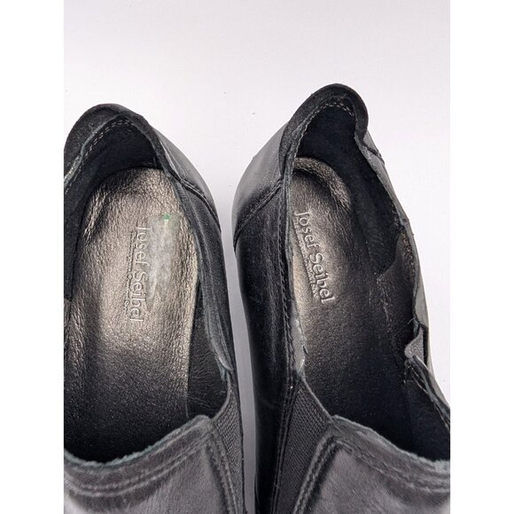 Josef Seibel Tina Clogs Booties Shoes Womens Size 39 US 8-8.5 US Black Leather - Picture 10 of 14